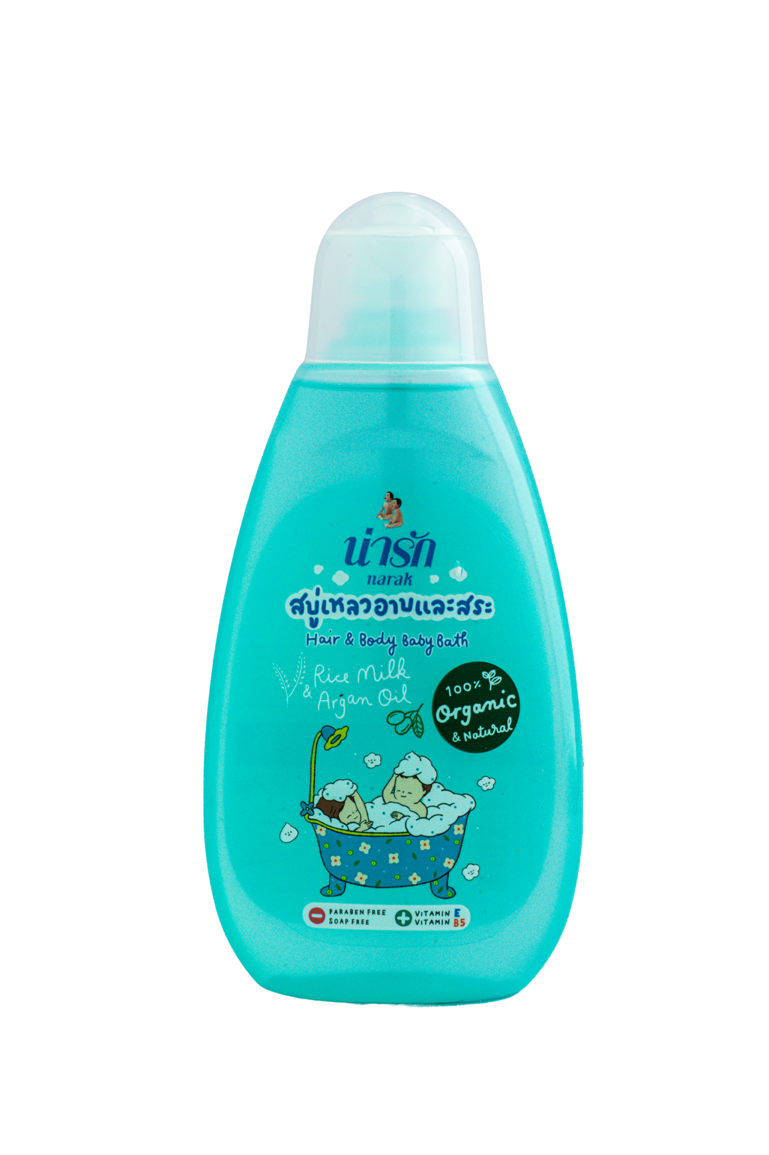 Narak Organic Liquid Soap and Shampoo with Rice Milk & Argan Oil