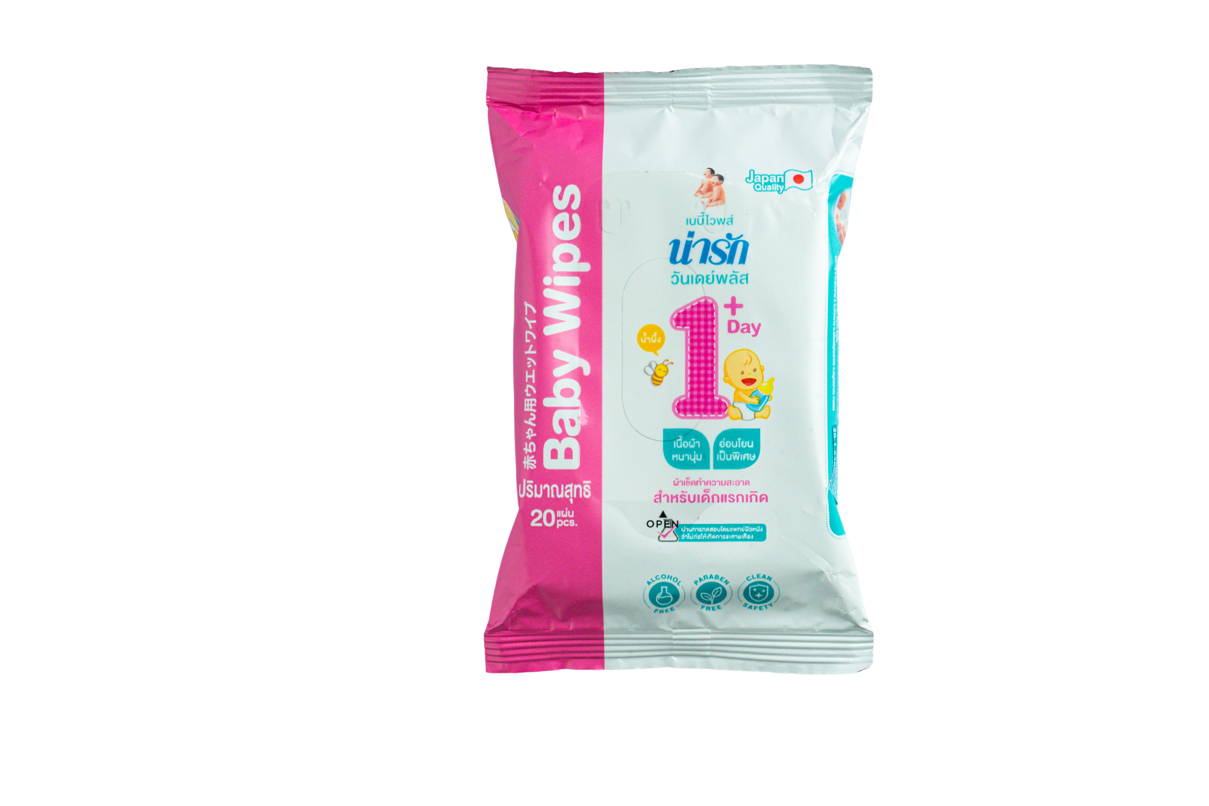 Narak One Day Plus Baby Wipes, 80 sheets / 20 sheets