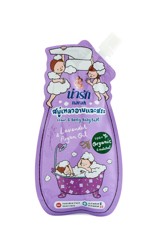 Narak Organic Liquid Soap and Shampoo with Rice Milk & Argan Oil