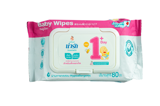 Narak One Day Plus Baby Wipes, 80 sheets / 20 sheets